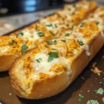 Cheesy Buffalo Chicken Stuffed French Bread Recipe
