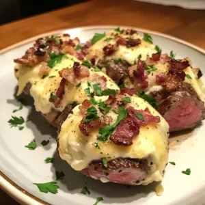 Cheesy Garlic Butter Steak & Bacon Bombs Recipe