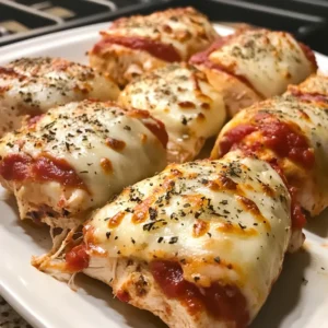 Cheesy Pizza Stuffed Chicken Rollups Recipe