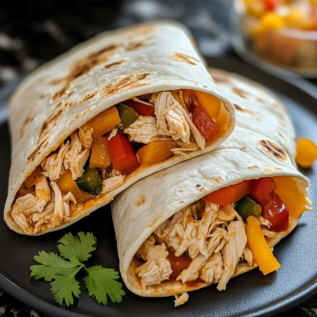Easy Chicken Bell Pepper Ranch Burritos Recipe