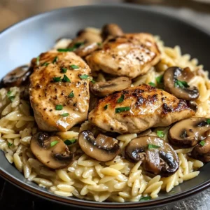 Easy Chicken Marsala Orzo Recipe in 30 Minutes