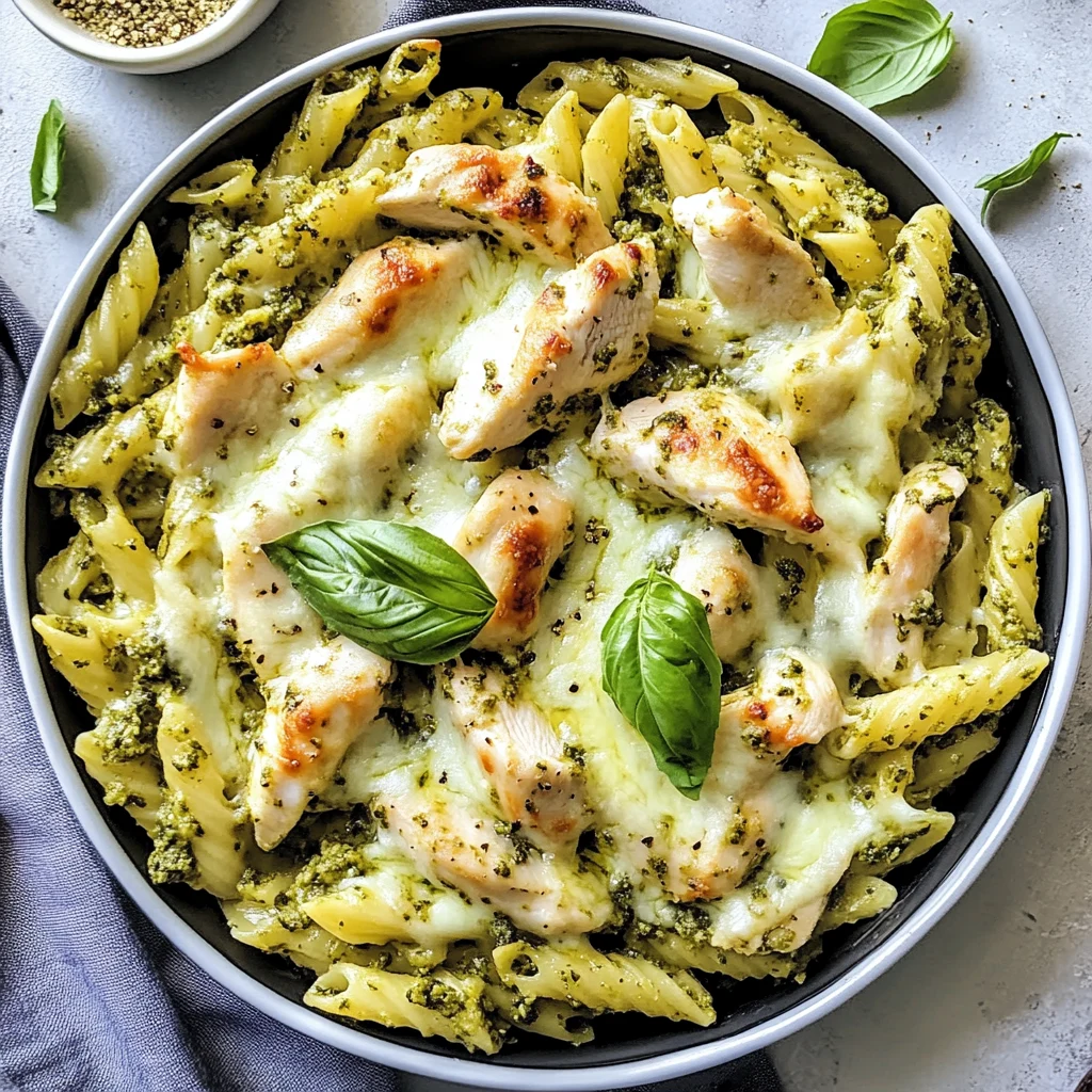Creamy Pesto Chicken Pasta Bake Recipe