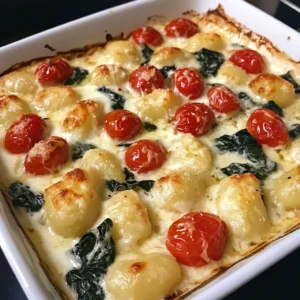 Creamy Tuscan Garlic Parmesan Gnocchi Bake Recipe