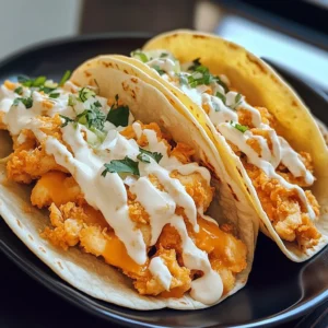 Crispy Buffalo Chicken Cheese Tacos Recipe