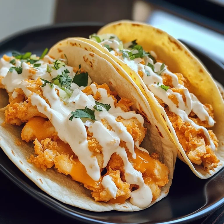 Crispy Buffalo Chicken Cheese Tacos Recipe