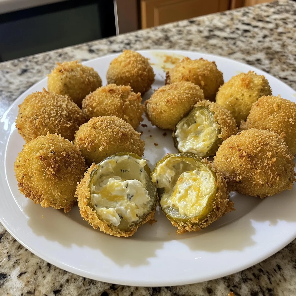 Crispy Fried Pickle Ranch Cheese Bombs Recipe
