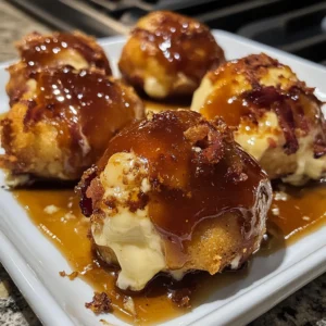 Crispy Honey BBQ Bacon Chicken Cheese Bombs Recipe