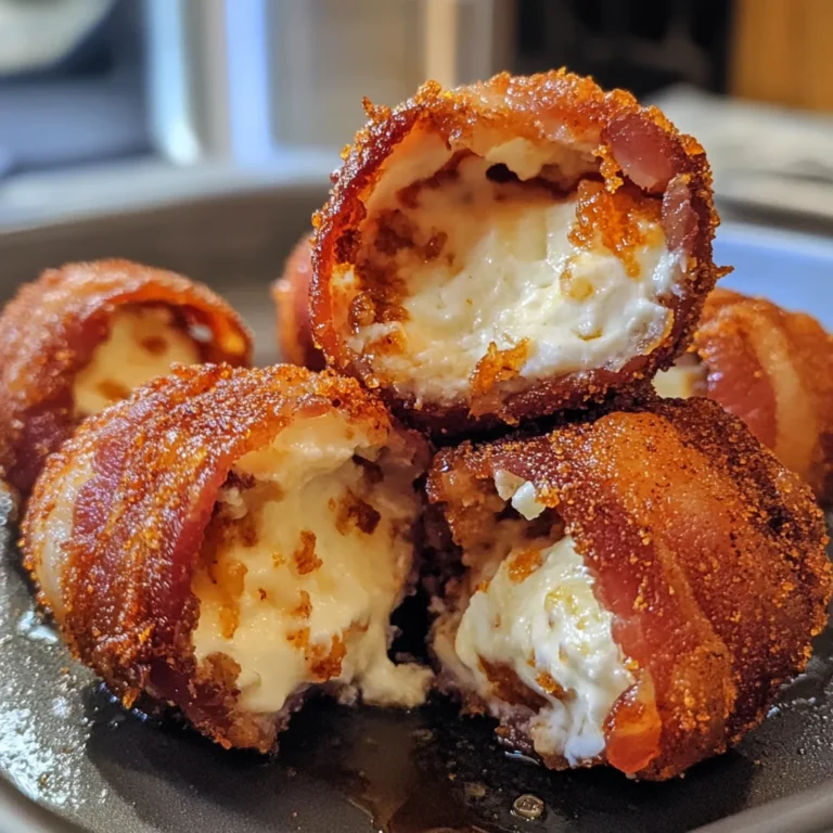 Crispy Honey Garlic Bacon Wrapped Cheese Bombs Recipe