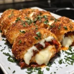 Crispy Mozzarella Stuffed Chicken Parmesan Rolls Recipe