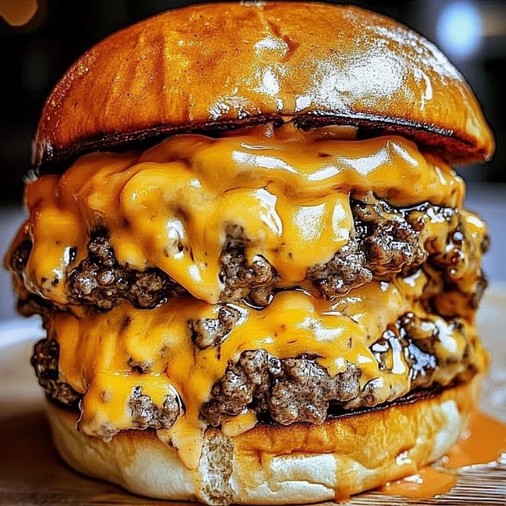 Double Cheesy Smash Burger with Special New York Sauce Recipe