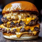 Double Cheesy Smash Burger with Special New York Sauce Recipe
