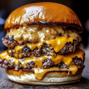 Double Cheesy Smash Burger with Special New York Sauce Recipe