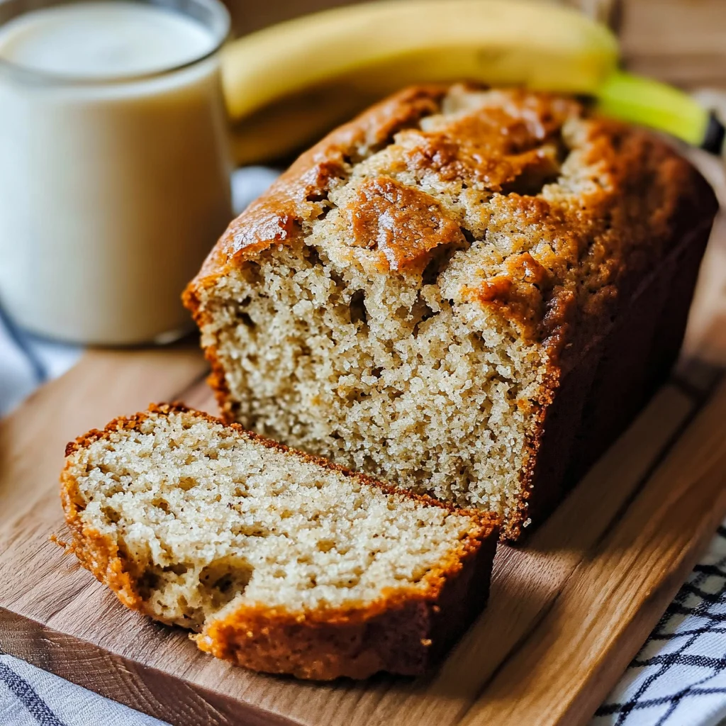 Easy 3-Ingredient Banana Bread Recipe
