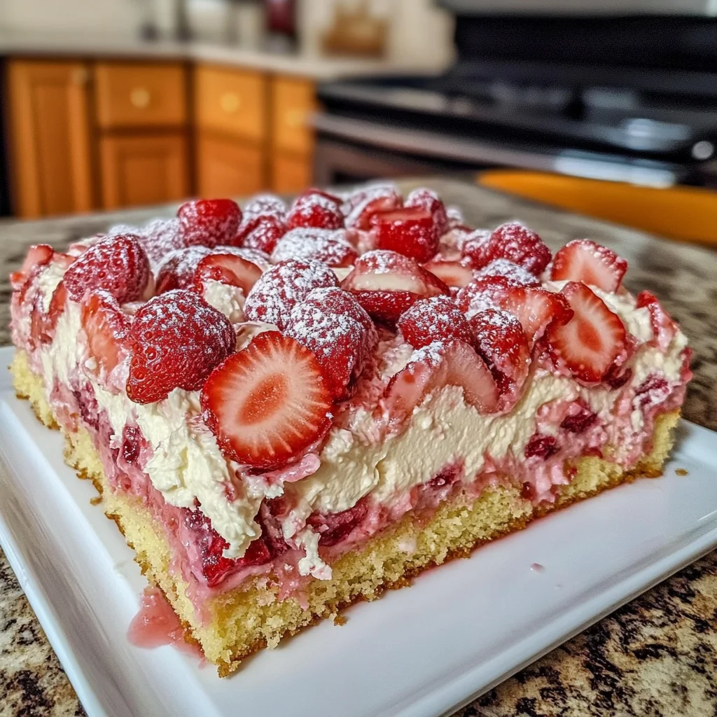 Gooey Strawberry Earthquake Cake Recipe