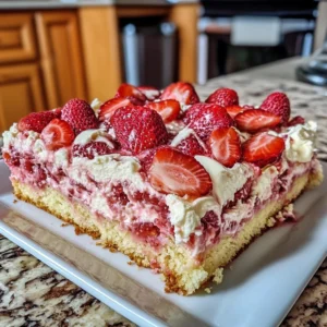 Gooey Strawberry Earthquake Cake Recipe
