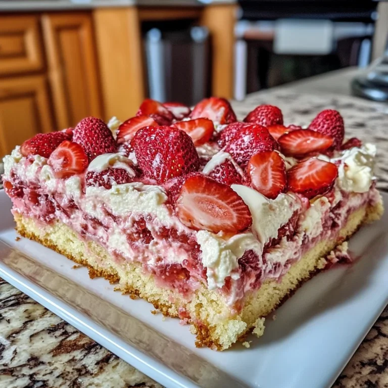 Gooey Strawberry Earthquake Cake Recipe
