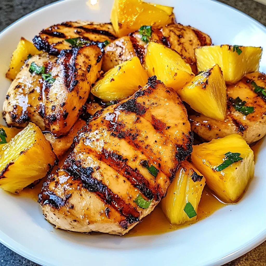 Grilled Mango Pineapple Chicken Recipe