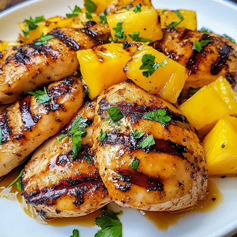 Grilled Mango Pineapple Chicken Recipe