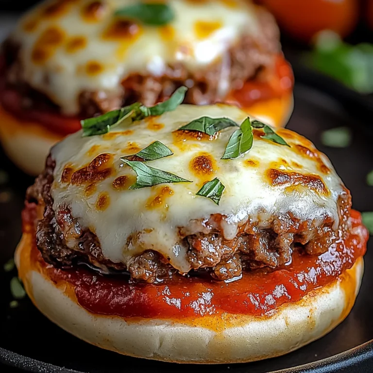 Delicious Homemade Pizza Burgers Recipe