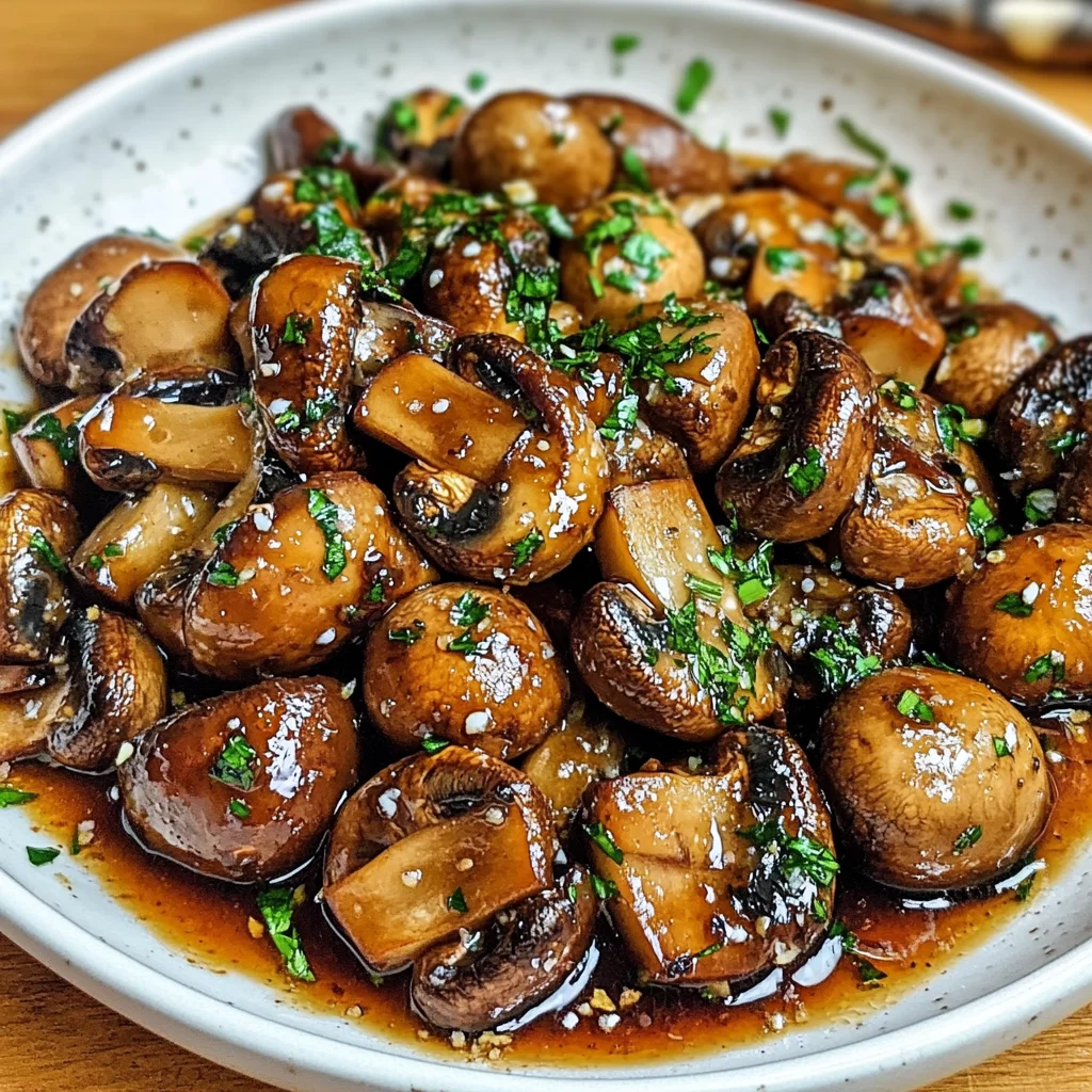 Sweet and Savory Honey Garlic Roasted Mushrooms Recipe