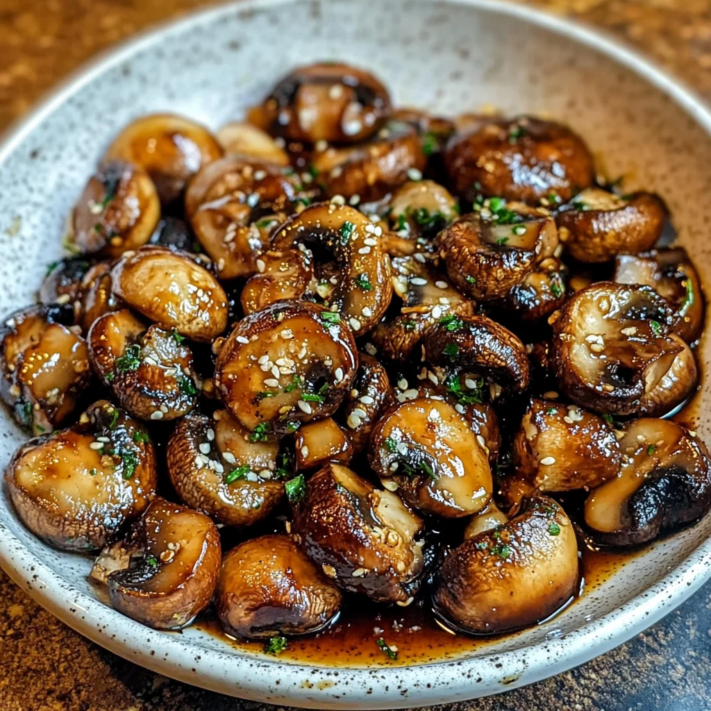 Sweet and Savory Honey Garlic Roasted Mushrooms Recipe