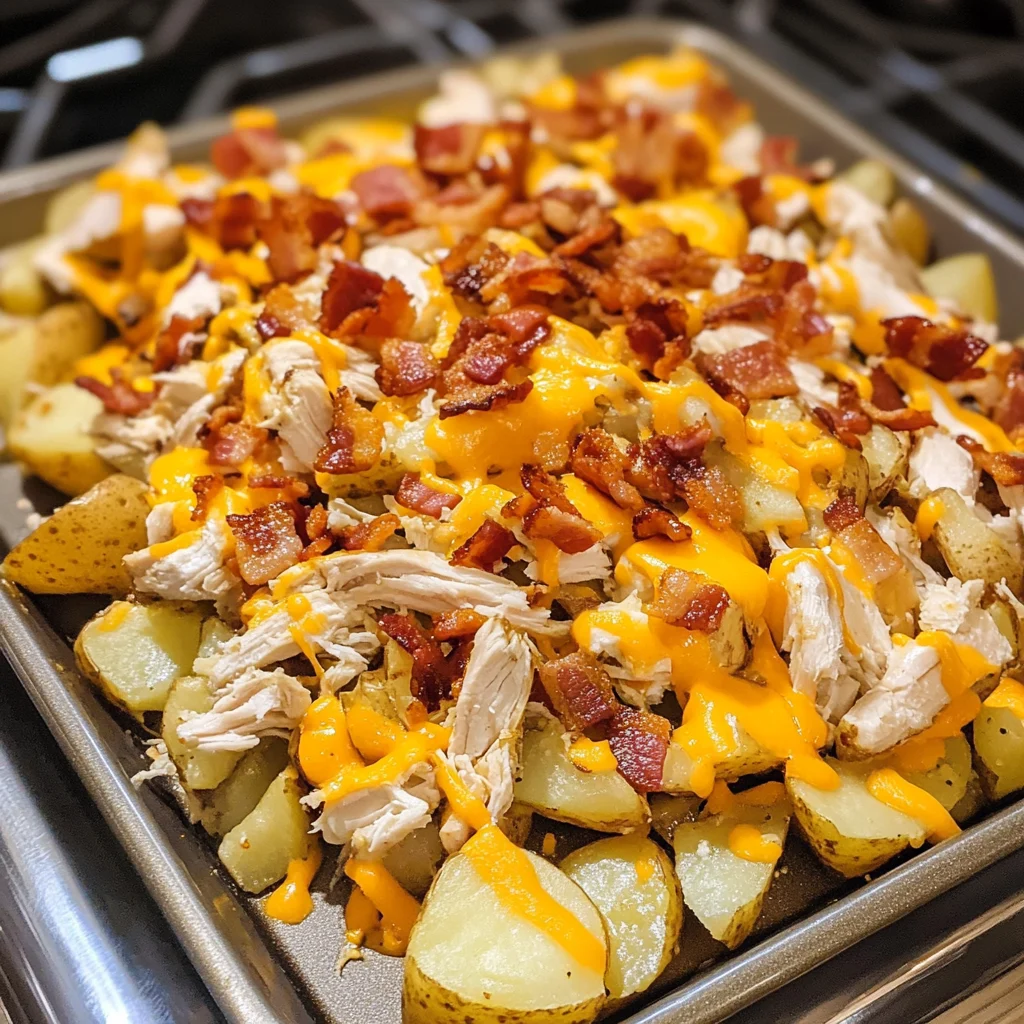 Jalapeño Bacon Ranch Chicken Cheese Fries Recipe