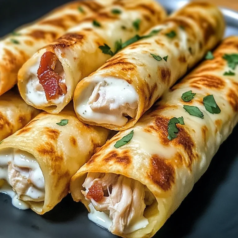 Keto Chicken Bacon Ranch Taquitos Recipe