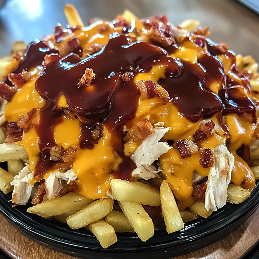 Loaded BBQ Chicken Bacon Cheese Fry Casserole Recipe