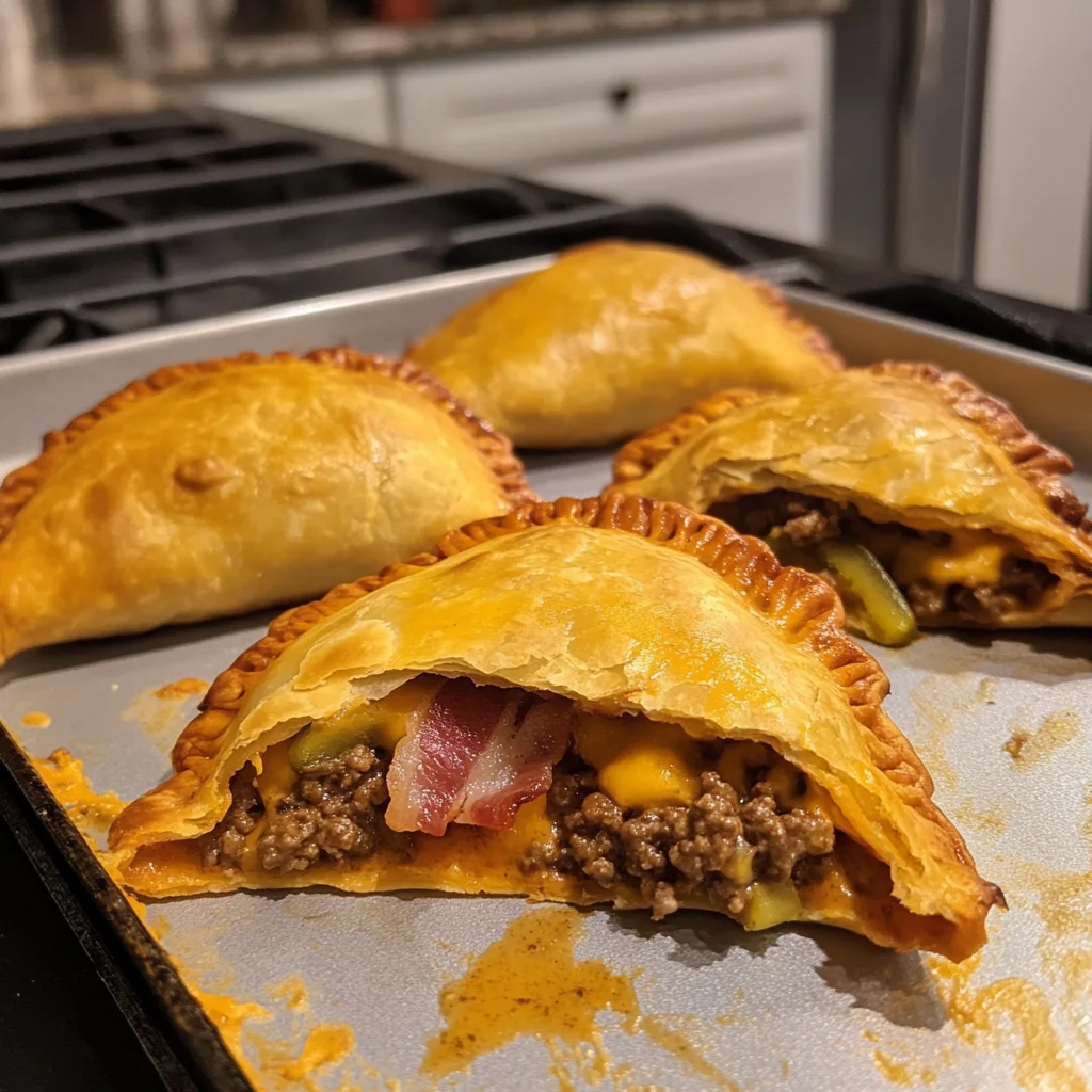 Loaded Bacon Cheeseburger Empanadas Recipe