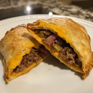 Loaded Bacon Cheeseburger Empanadas Recipe
