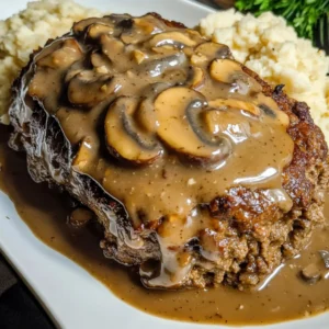 Delicious Meatloaf with Mushroom Gravy Recipe