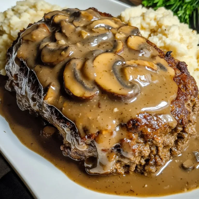 Delicious Meatloaf with Mushroom Gravy Recipe