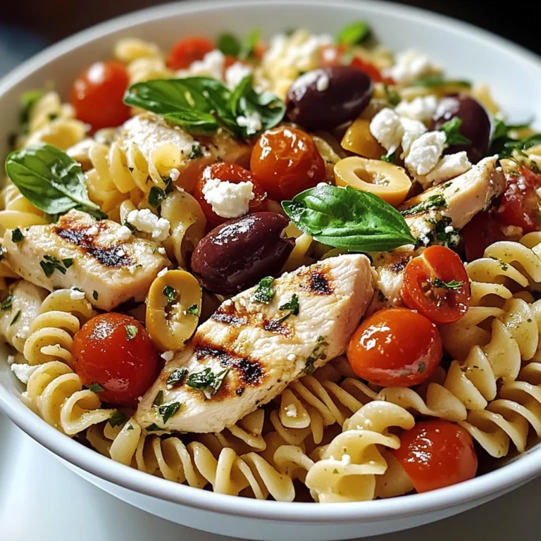 Mediterranean Chicken Pasta Salad Recipe for Summer