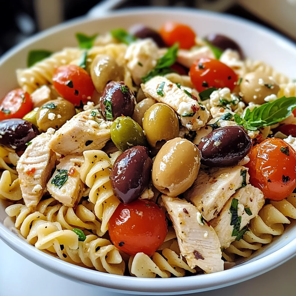 Mediterranean Chicken Pasta Salad Recipe for Summer