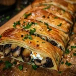 Delicious Mushroom Strudel Recipe with Cheese Filling