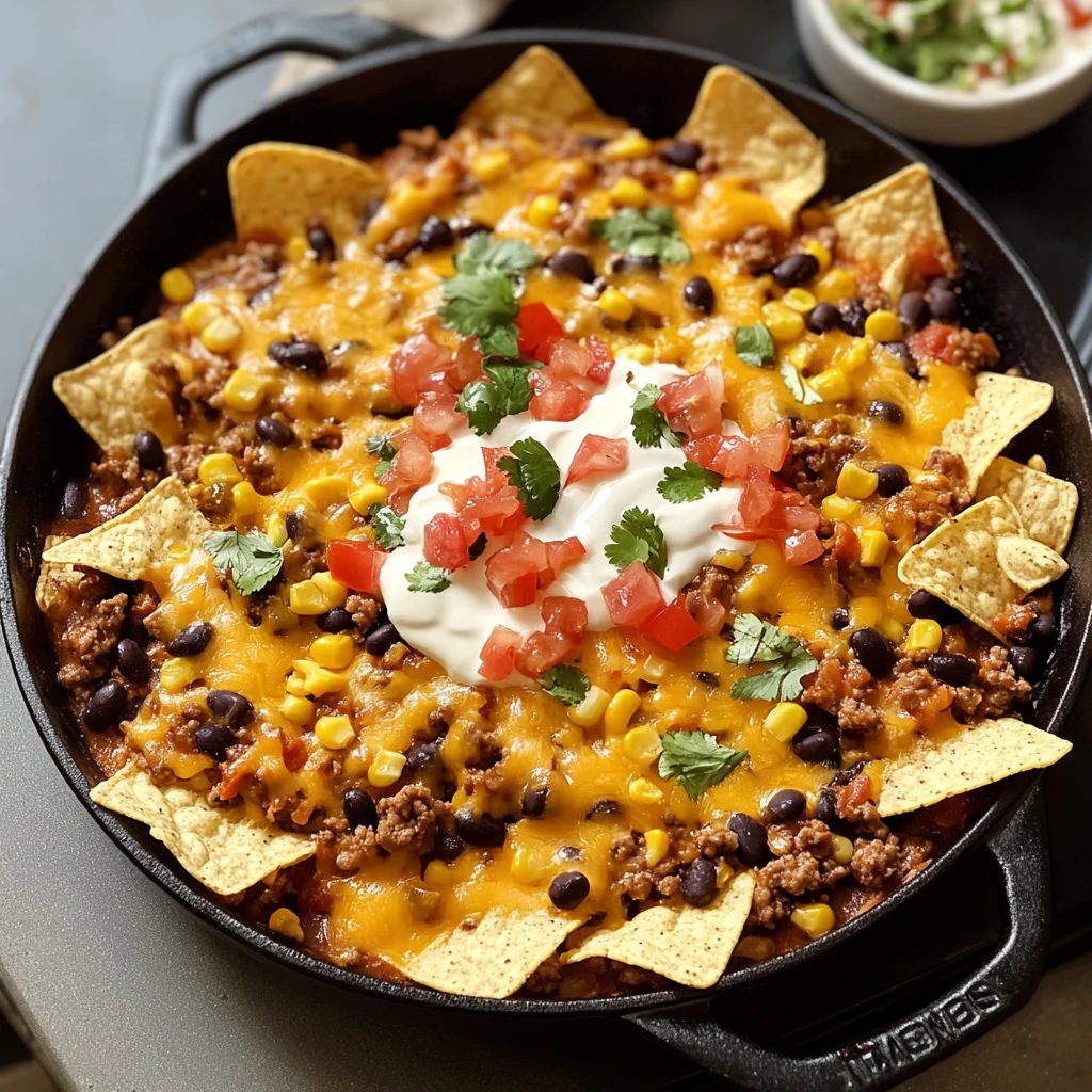 One-Pan Taco Skillet Casserole for Easy Weeknight Dinners