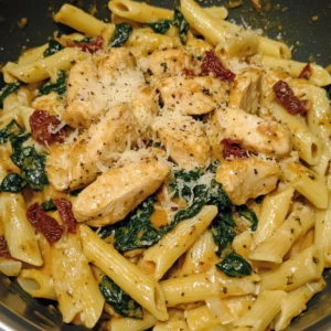 One-Pot Tuscan Chicken Pasta Recipe - Easy & Delicious