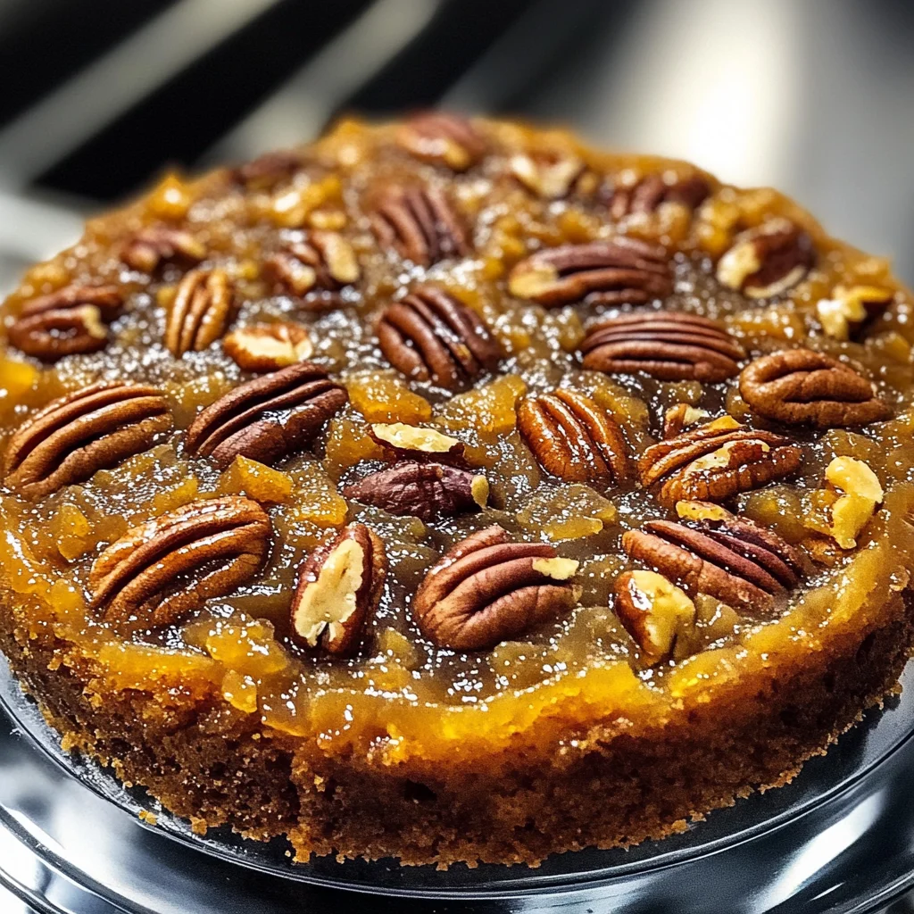 Irresistible Pecan Upside Down Cake Recipe