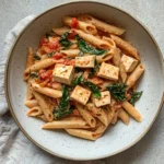 Creamy Penne with Silken Tofu Vegan Rosé Sauce Recipe