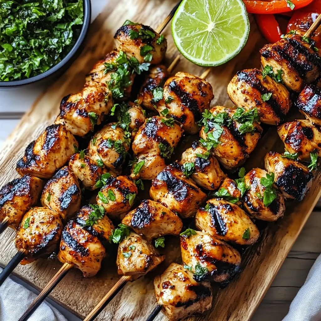 Delicious Peruvian Grilled Chicken Skewers Recipe