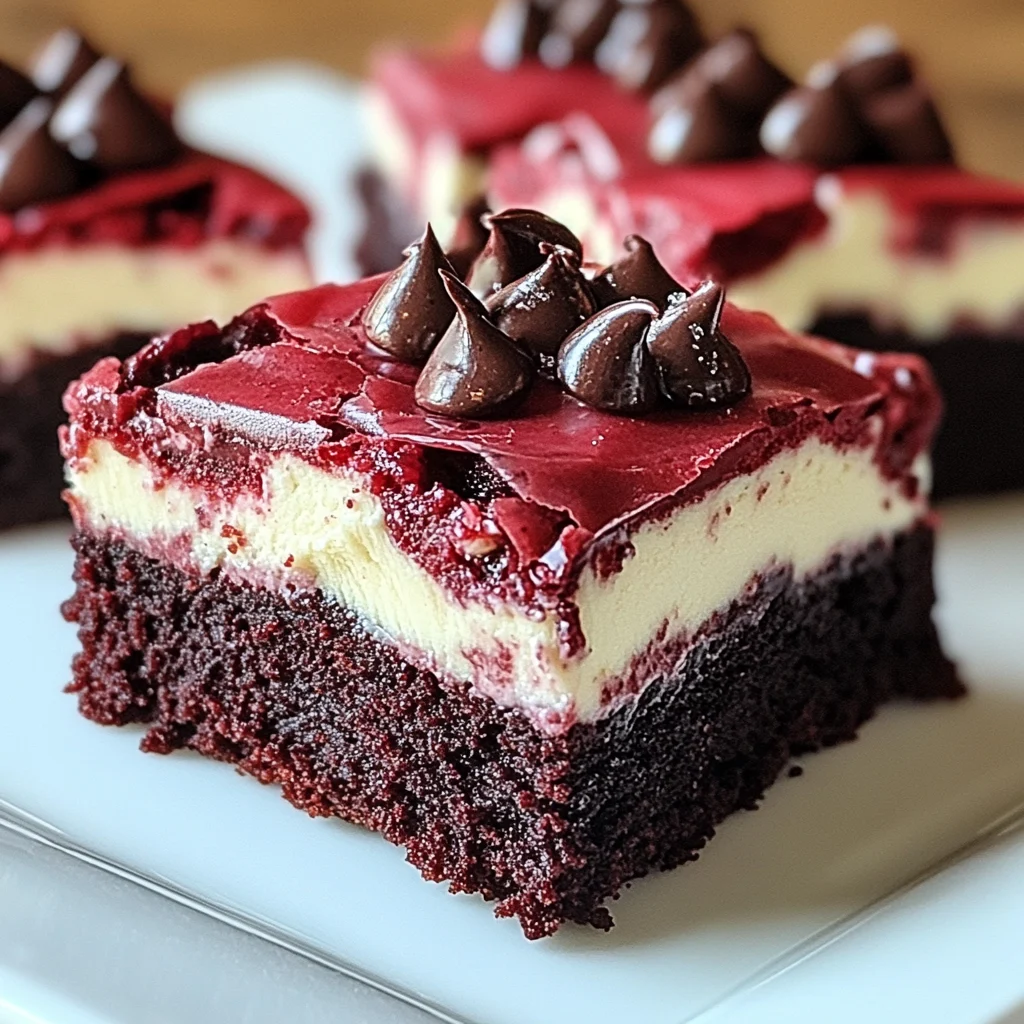 Decadent Red Velvet Cheesecake Brownie Bars Recipe