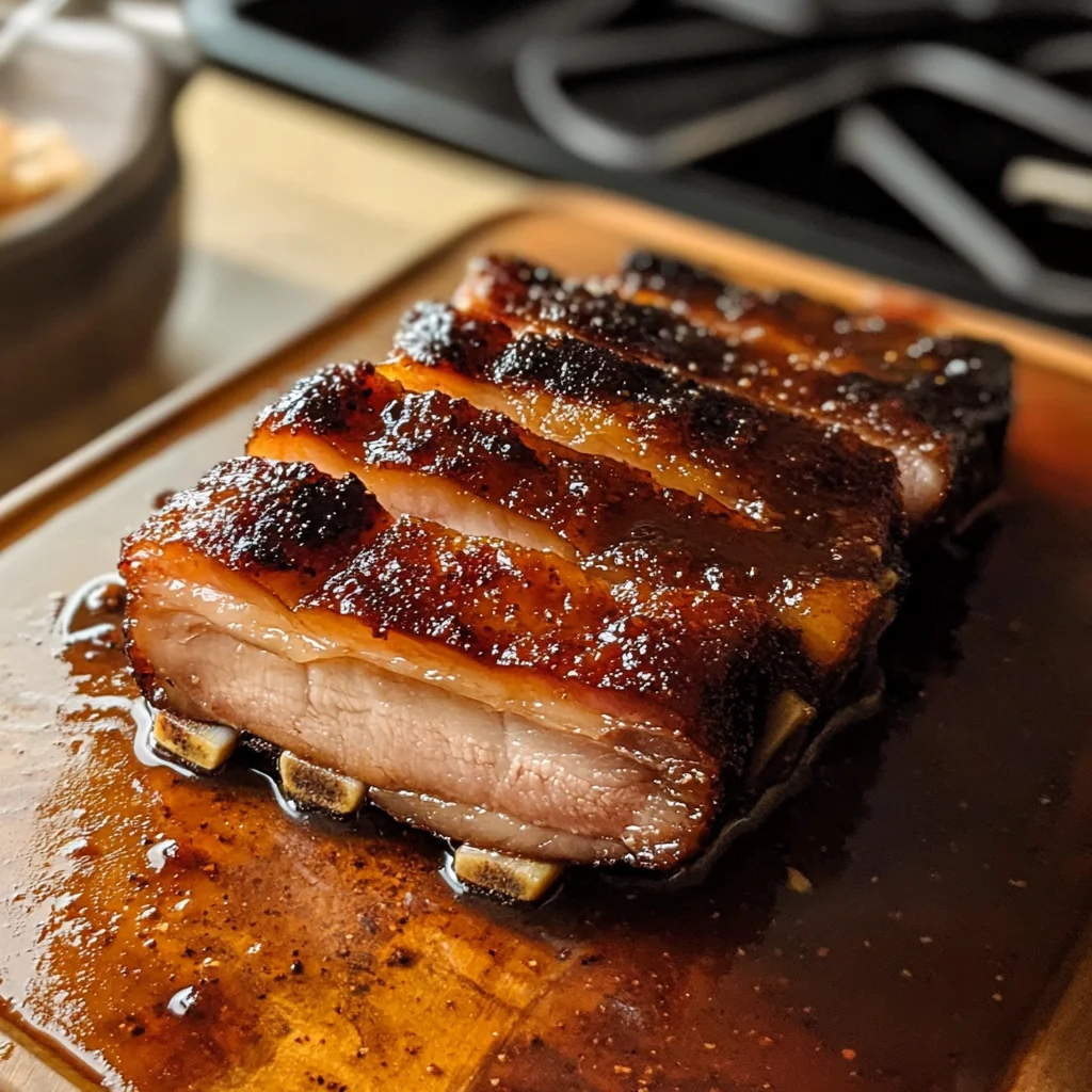 Savory Honey Glazed Pork Belly Recipe
