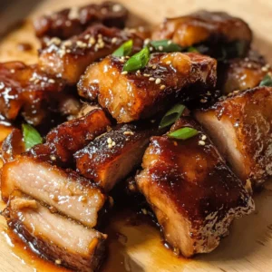 Savory Honey Glazed Pork Belly Recipe