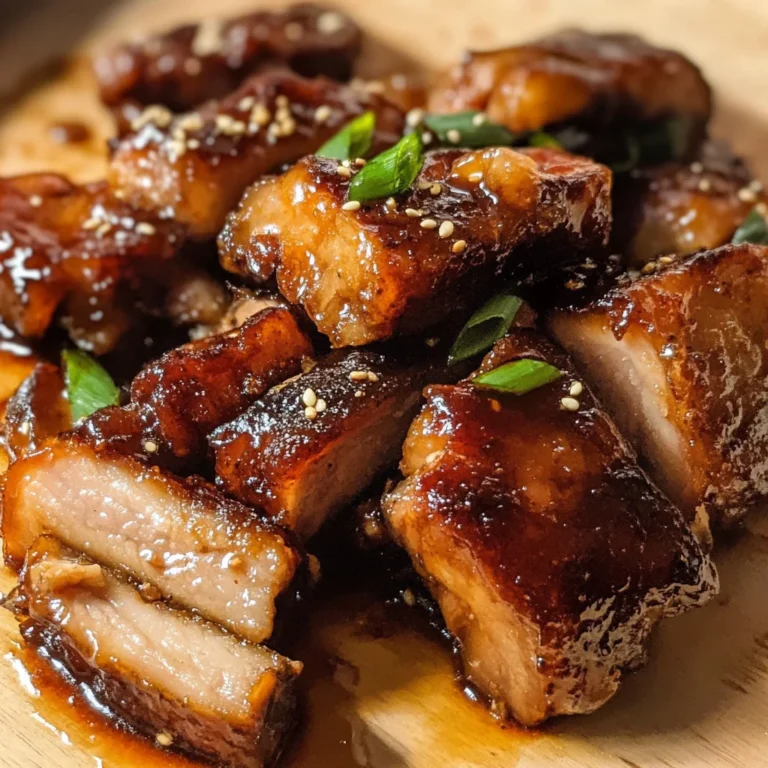 Savory Honey Glazed Pork Belly Recipe
