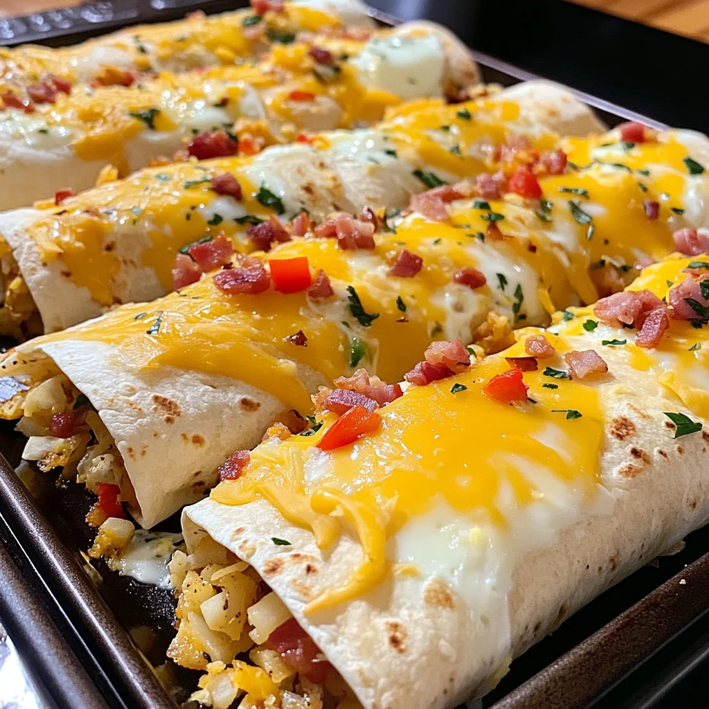 Easy Sheet Pan Breakfast Burritos Recipe