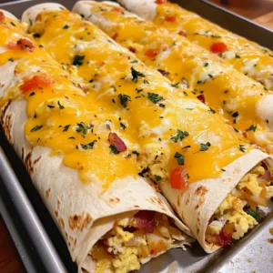 Easy Sheet Pan Breakfast Burritos Recipe
