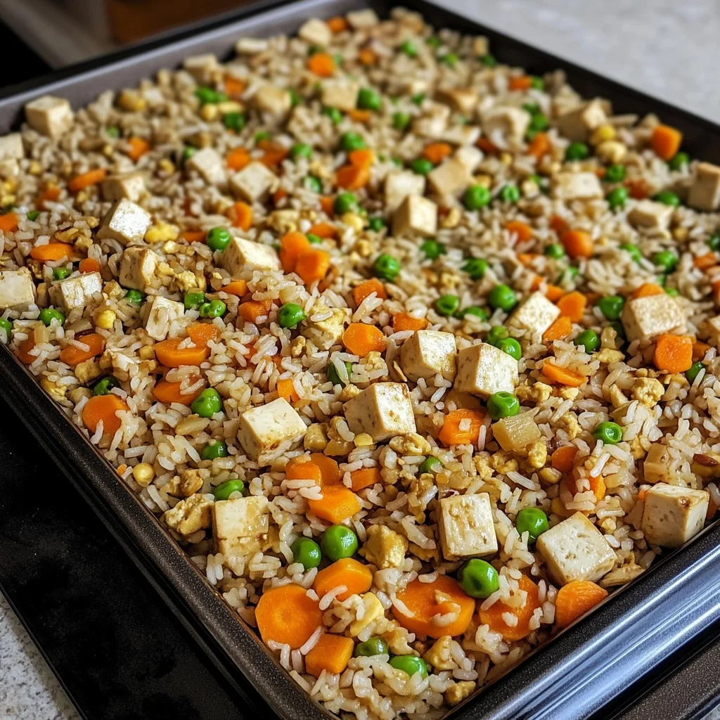 Easy Sheet Pan Vegan Fried Rice Recipe