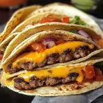 Cheesy Smash Burger Tacos Recipe