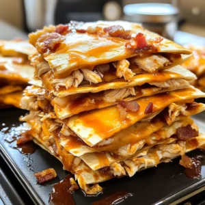 Smoky BBQ Bacon Chicken Quesadilla Bites Recipe