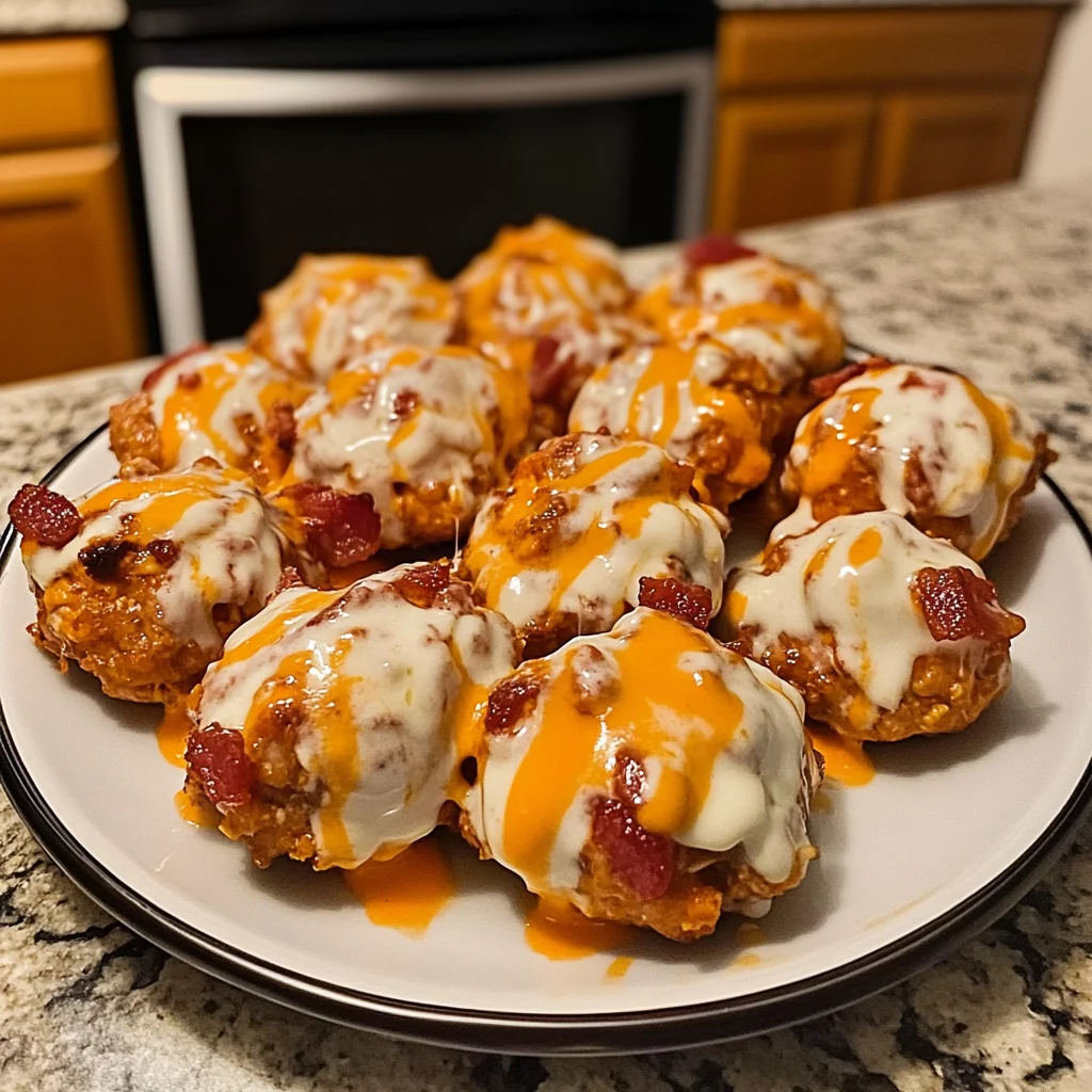 Smoky Bacon Ranch Buffalo Chicken Bombs Recipe